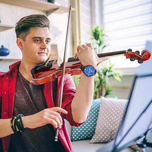 Vista 36 de Vangoa Violín eléctrico, kit de violín eléctrico silencioso 4/4 para principiantes, adultos, adolescentes, juego de inicio de violín eléctrico