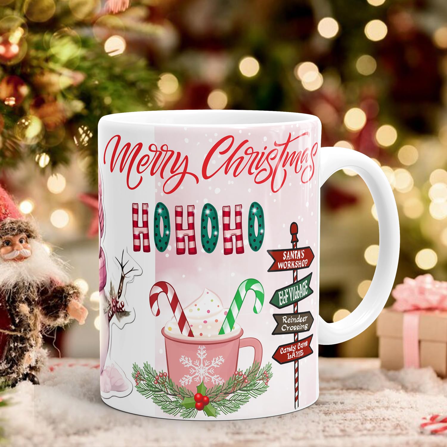 WellWishr Christmas Coffee Mug 330ml - Merry Christmas & Happy New Year Gift for Kids, Boys, Girls, Women, Men - Festive Printed Mug (C3)