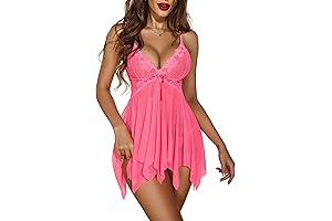 Alluring Lace Lingerie in a Flirty Pink Hue