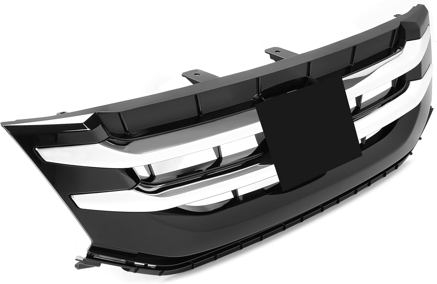 KUAFU Front Bumper Grille Compatible with 2014-2017 Honda Odyssey Grill Assembly Replacement for HO1200220 75101TK8A22 75101TK8A21 W/Chrome Strips