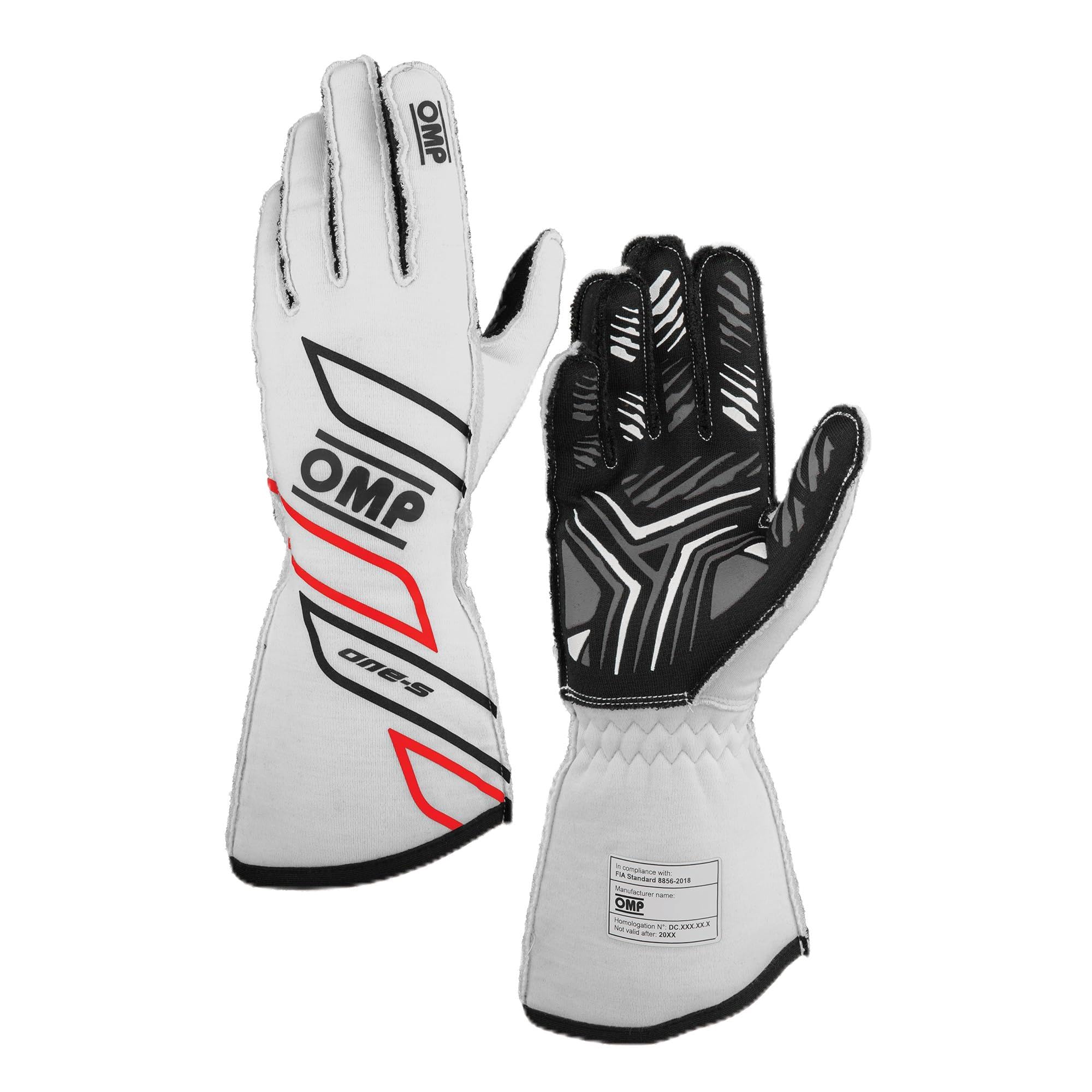 Guantes One-S My2025 Omp de alta gama blancos confort máximo talla M 2