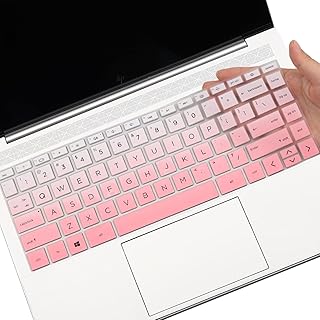 Keyboard Cover for 2021 2020 New HP Pavilion x360 2-in-1 14" Touch-Screen Laptop 14m-dw Series 14m-dw0013dx 14m-dw0023dx 14m-dw0033dx 14m-dw1013dx 14m-dw1023dx US Keyboard Cover-GradualPink