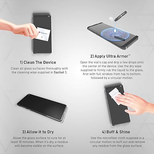 Miniatura 4 de Protector de pantalla de vidrio líquido para todos los smartphones, tabletas y relojes, resistente a arañazos y grietas, nanoprotección para hasta 4