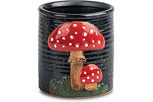 Mushroom Kitchen Decor: Gourmet Countertop Utensil Holder In Ceramic