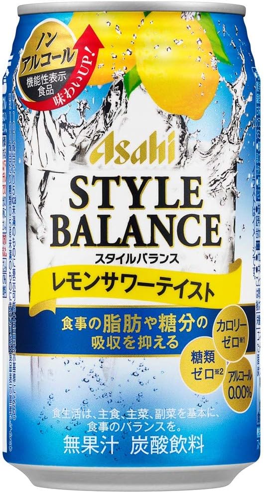 Amazon Co Jp スタイルバランス レモンサワーテイスト 機能性表示食品 ノンアルコール 350ml 24本 食品 飲料 お酒