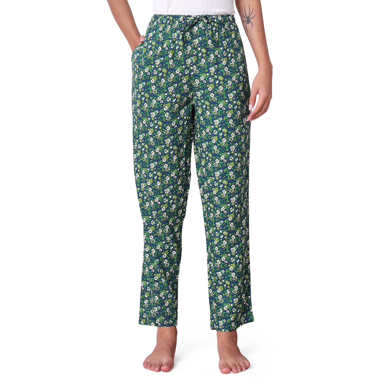 urban scottish Women Printed Pyjama with Side Pockets-picture-15