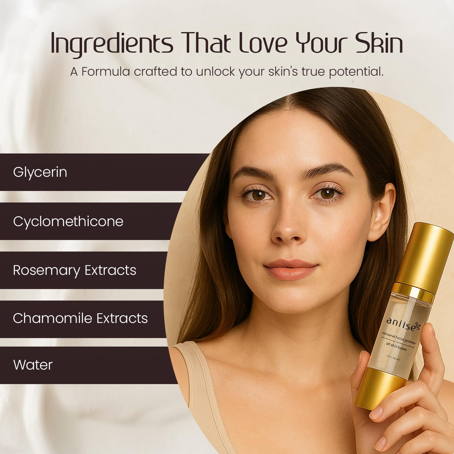 Mineral Makeup Facial Foundation Primer – Smooths Skin, Extends Makeup Wear, Controls Shine, Minimizes Pores & Fine Lines – For All Skin Types – Vegan, Paraben Free, Cruelty-Free – 1 fl oz (30 mL) - Image 5