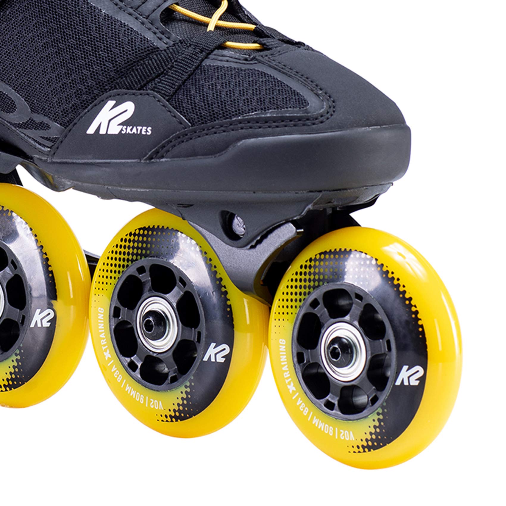K2 Łyżworolki VO2 S 90 M dla mężczyzn z K2 Softboot, Black - Yellow, 30F0145