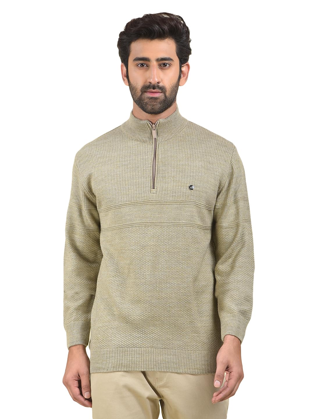 crimsoune club Men's Beige Knitted Sweater-picture-20