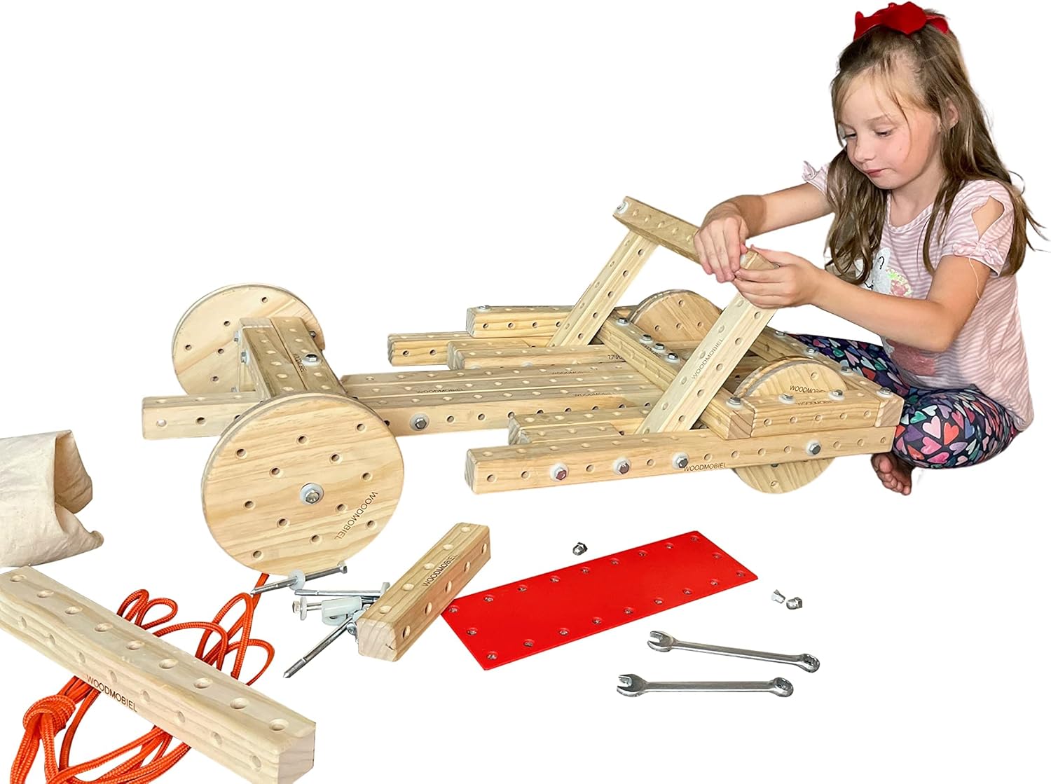 Rеvіеw Funphix Woodmobiel Kids Wooden Construction Toy Set — Toddler Multipurpose Indoor & Outdoor Wood Building Playset— Lots of Pieces for Bigger & More Complex Buildable Play Structures