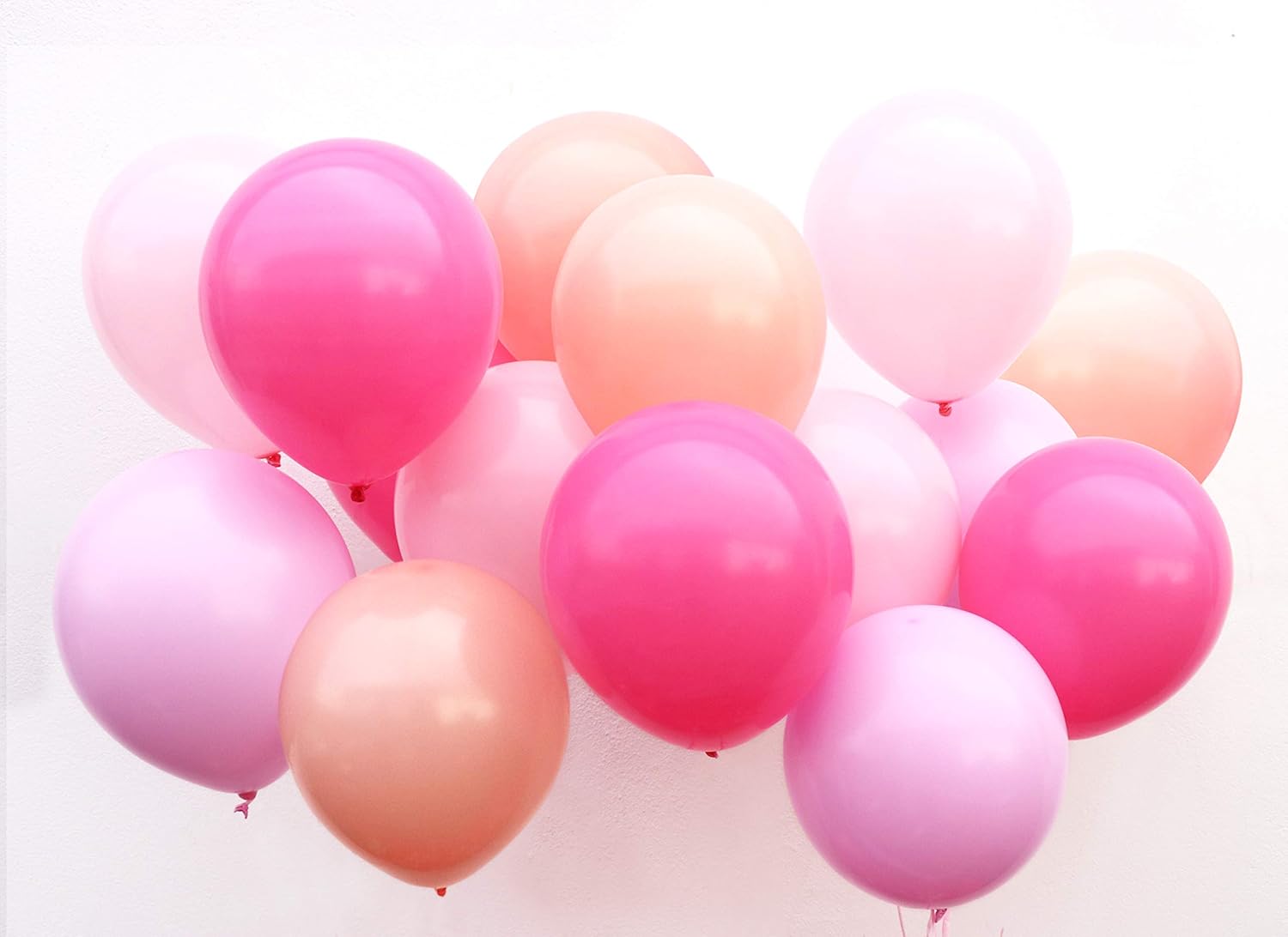Premium Pink Balloons Decorations for Bachelorette Party Kids Birthday, Hen Party Wedding or Baby Shower =Pack of 16