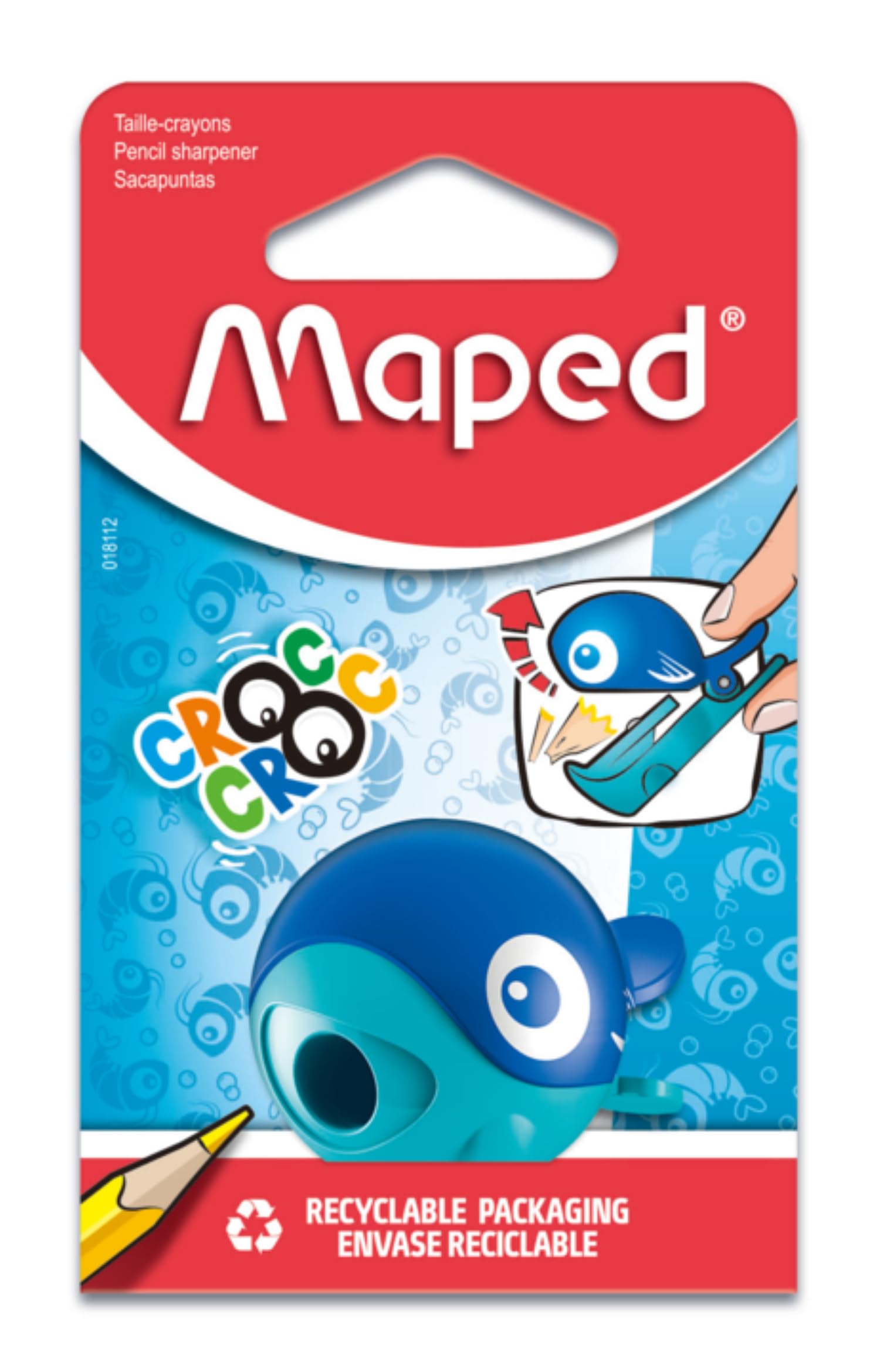 Maped Easy Pencil Sharpener (Ladybird or Whale)
