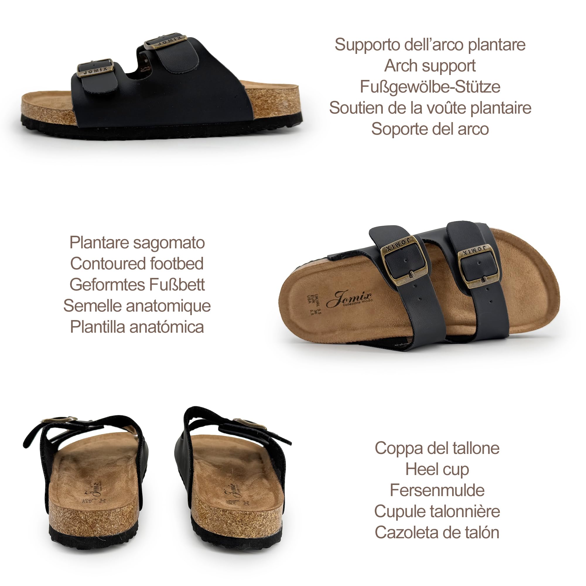 JOMIX Chanclas Mujer Verano Sandalias Zapatillas Casa Adultos Piscina Playa Baño Talla 36-41 EU