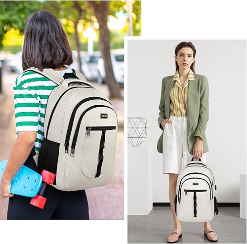 Miniatura 2 de YAMTION Mochila de 17 pulgadas para hombres y mujeres, mochila para laptop con USB para estudiantes universitarios, trabajo y negocios