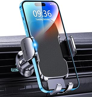 Zewwen Phone Holder Car, [Upgraded Clip Super Stable] Car Phone Holder Mount, 360° Rotated Air Vent Cell Phone Holder Car Cradle Compatible with iPhone 14/13/12/11 Pro Max and All 4''-7'' Phones