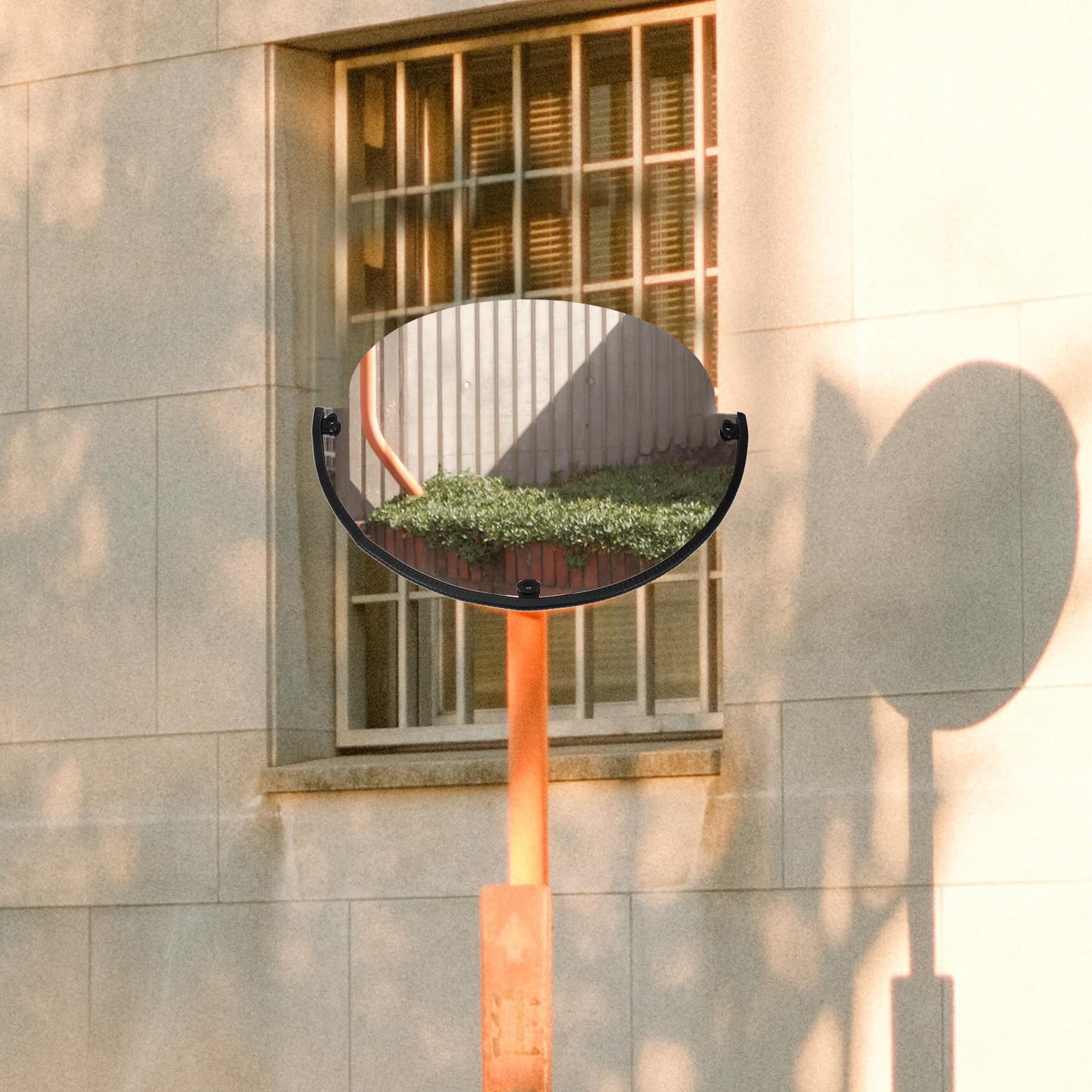 Homoyoyo Specchio Convesso di Sicurezza da Parete 40 CM Ampio Angolo di Visione per Traffico Esterno e Garage Esterni