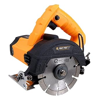 MAF PRO MPSB-5 Heavy Duty 5-inch Marble/Tile/Granite/Stone/Brick/Porcelain/Ceramic Cutter, Depth Adjustable (1400W, 12000 RPM, Disc dia 125mm)
