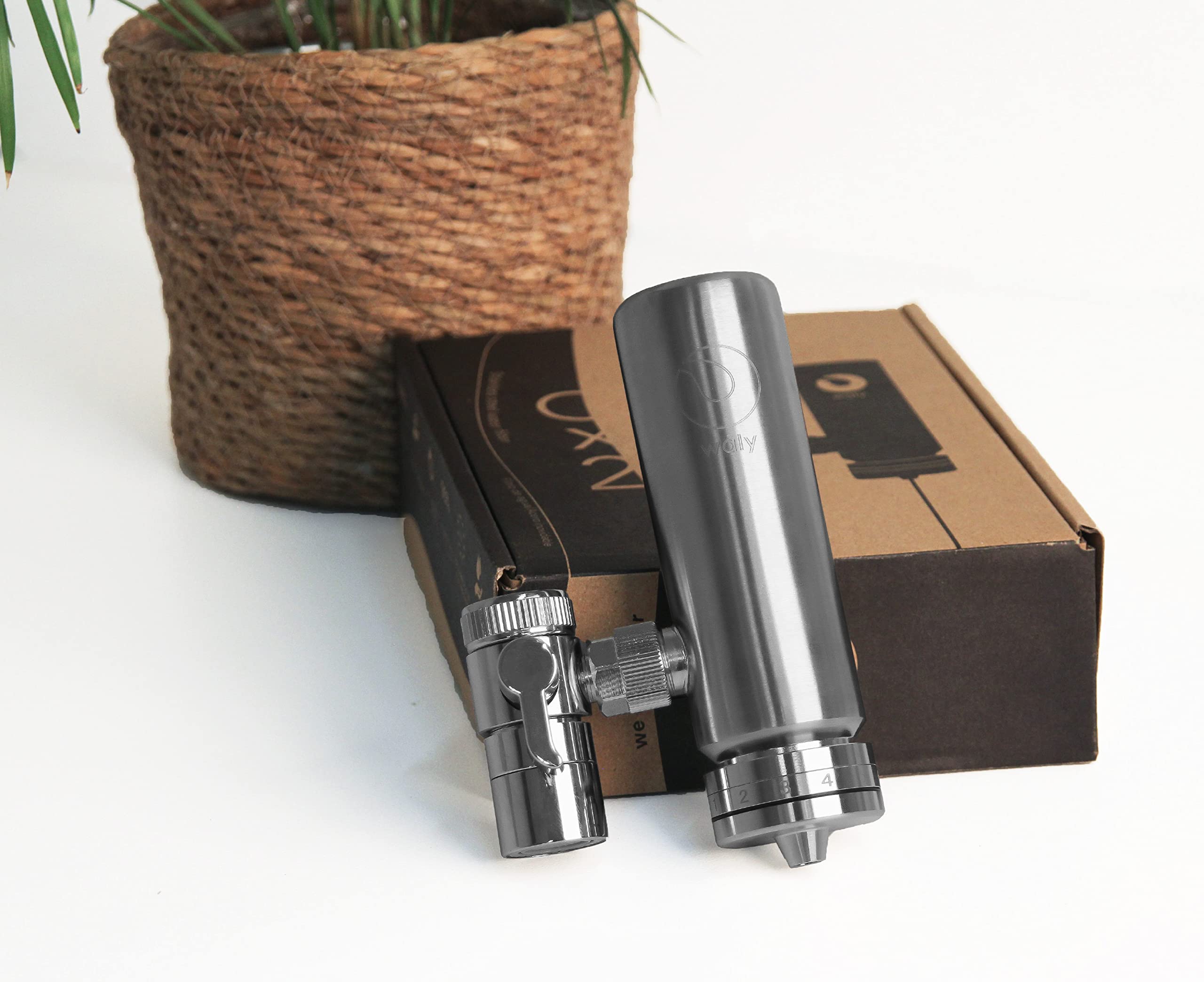 Filtro de Agua para Grifo de Acero Inoxidable — Reduce cloro y metales pesados, mejora el sabor — Instalación rápida — Incluye 1 cartucho de recambio