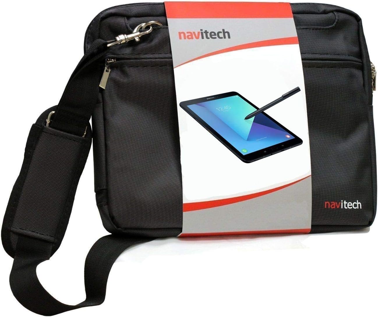 Navitech Black Sleek Premium Water Resistant Shock Absorbent Carry Bag Case Compatible with The GIMTVTION BDF 7" Q706 | Cambridge Sciences StarPAD 4 7-inch