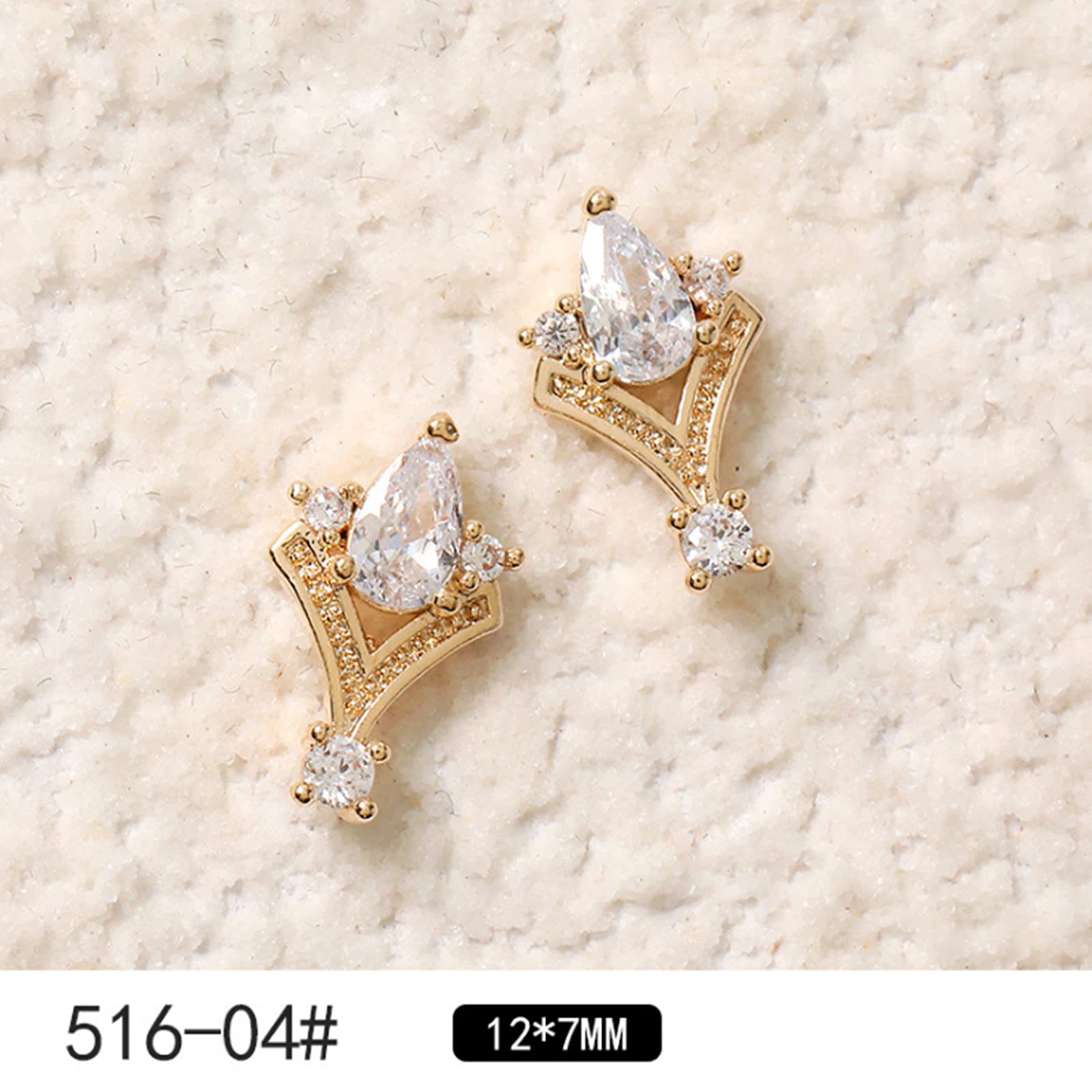 24 pezzi 3D metallo zircone nail art gioielli giapponesi decorazioni per unghie alta qualità zircone cristallo manicure fiocco strass charms