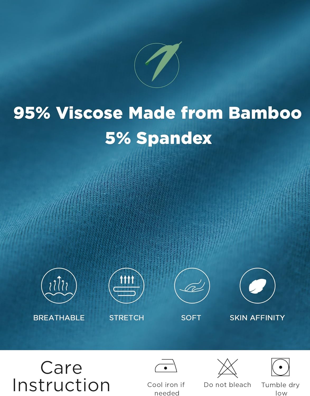 GYS Women's Bamboo Viscose Pajamas Set - Sleeveless Tank Top and Sleep Shorts Summer Pjs Lightweight Cooling Sleepwear - Image 5