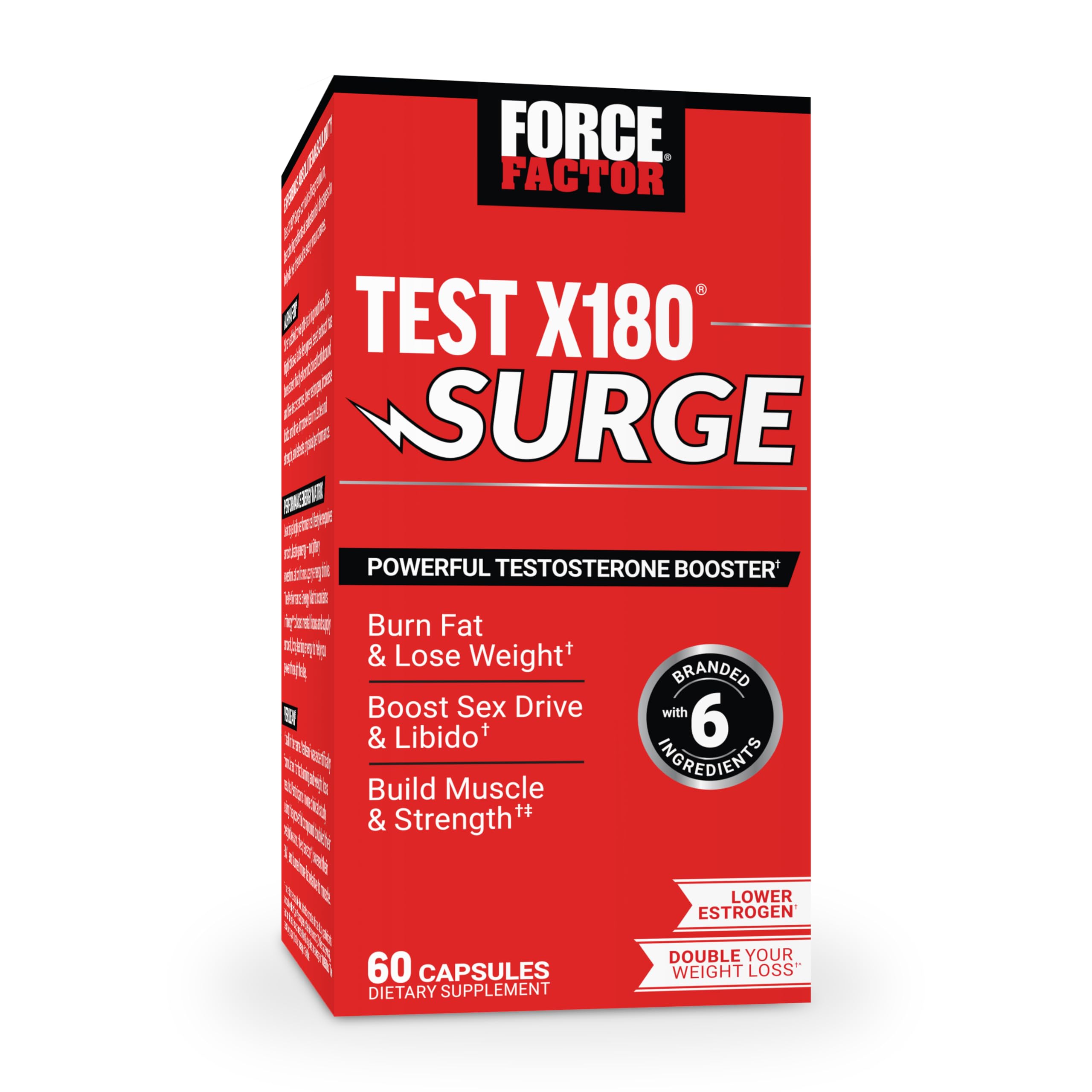 Amazon.com: Force Factor Test X180 Surge Testosterone Support for