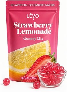 LĒVO Gummy Mix - Strawberry Lemonade - Make Your Own Infused Gummies - Each Bag Makes 64 Gummies - 1 Pack (Packaging May Vary)