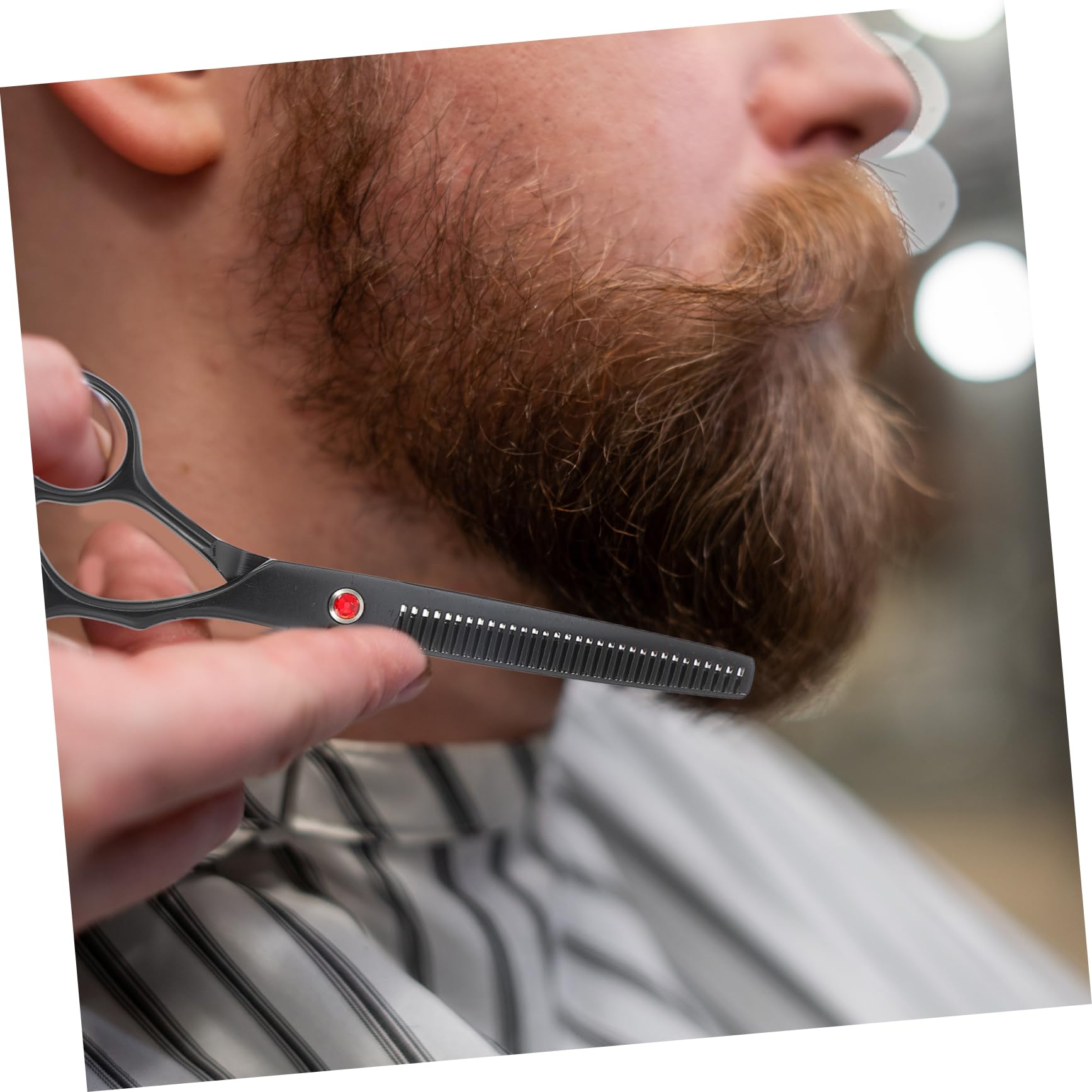 Baluue 2pezzi Forbice Per Sfoltire Acciaio Inossidabile Per Parrucchieri e Uso Domestico Strumento Professionale Per Taglio e Trattamento Perfetta Per Sfumature e Texture Capillari