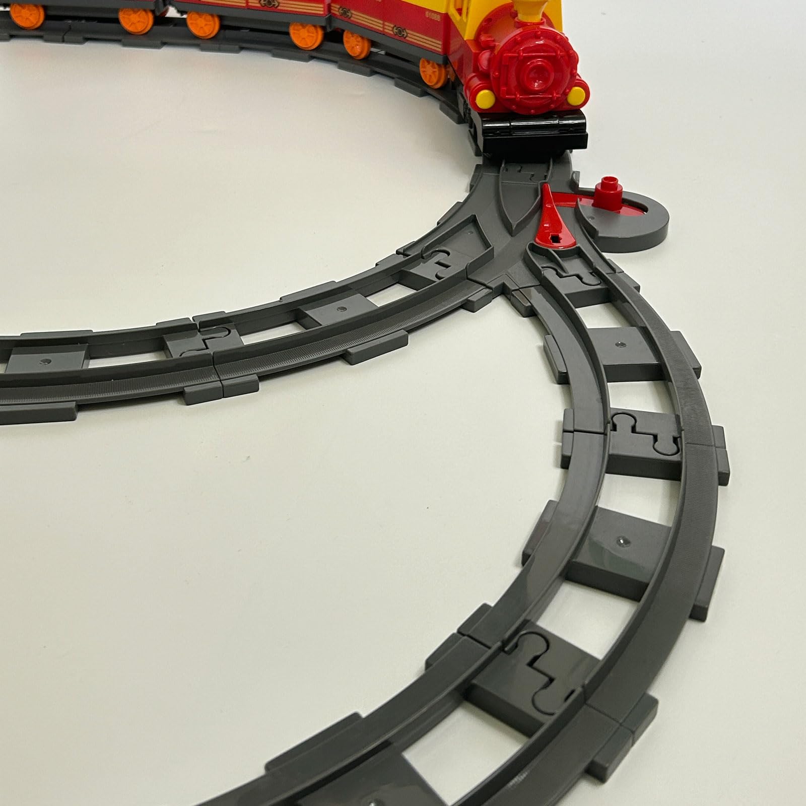 Berfaset Rails de Blocs de Construction de la Ville, Accessoires d'Extension City Train, Rails de Ville de Jouet Cadeau pour Les Filles et Garçons Enfants