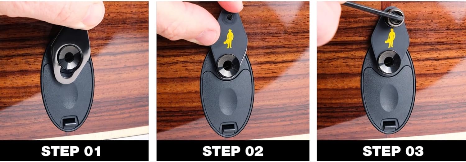 MusicNomad Acousti-Lok Strap Lock Adapter for Taylor Guitars with a 9 Volt Expression System Battery Box (2007+) (MN272)