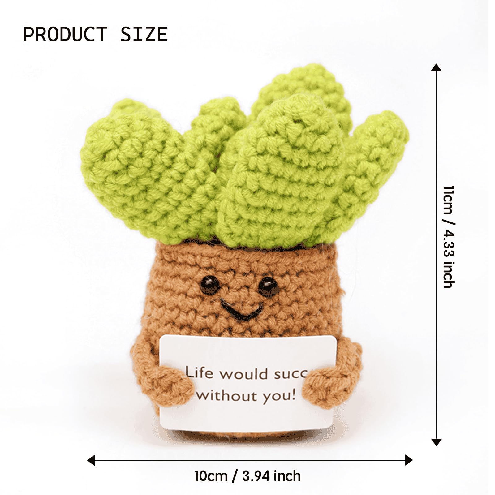 Amazon.com: Wezdopu Positive Crochet Succulent Handcrafed
