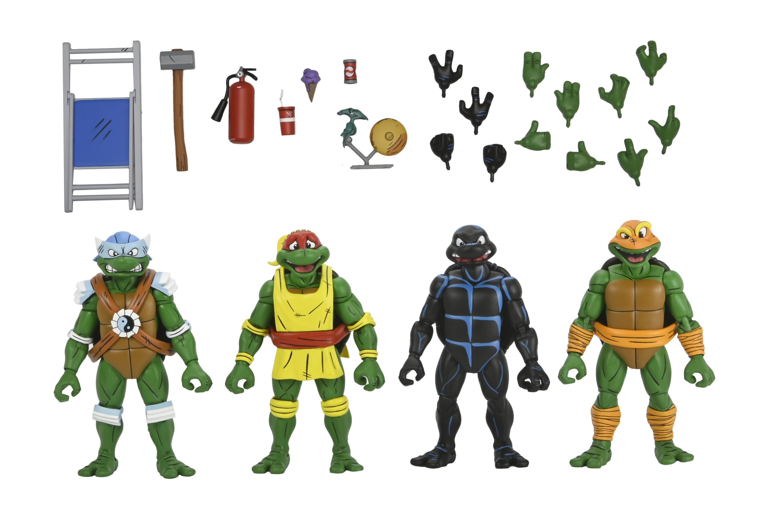 Stump Wresting Turtles - Zestaw 4 figurek 17,8 cm - Nastoletnie i zmutowane żółwie ninja (Archie Comics) - NECA Collectibles