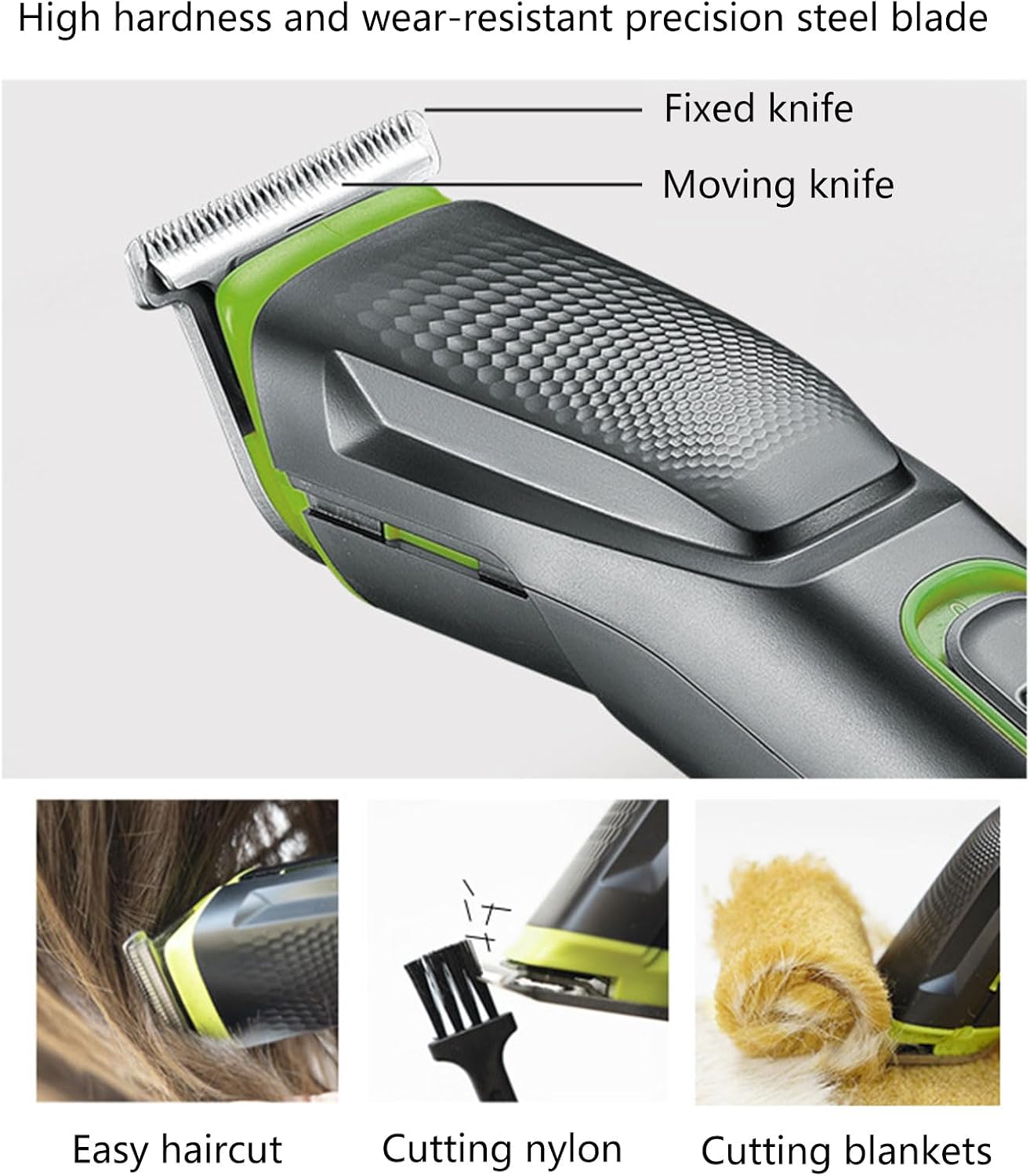 Professional Hair Trimmer for Men Barber Cordless Beard Haircut Grooming Men Rechargeable Multifunctional Haircut