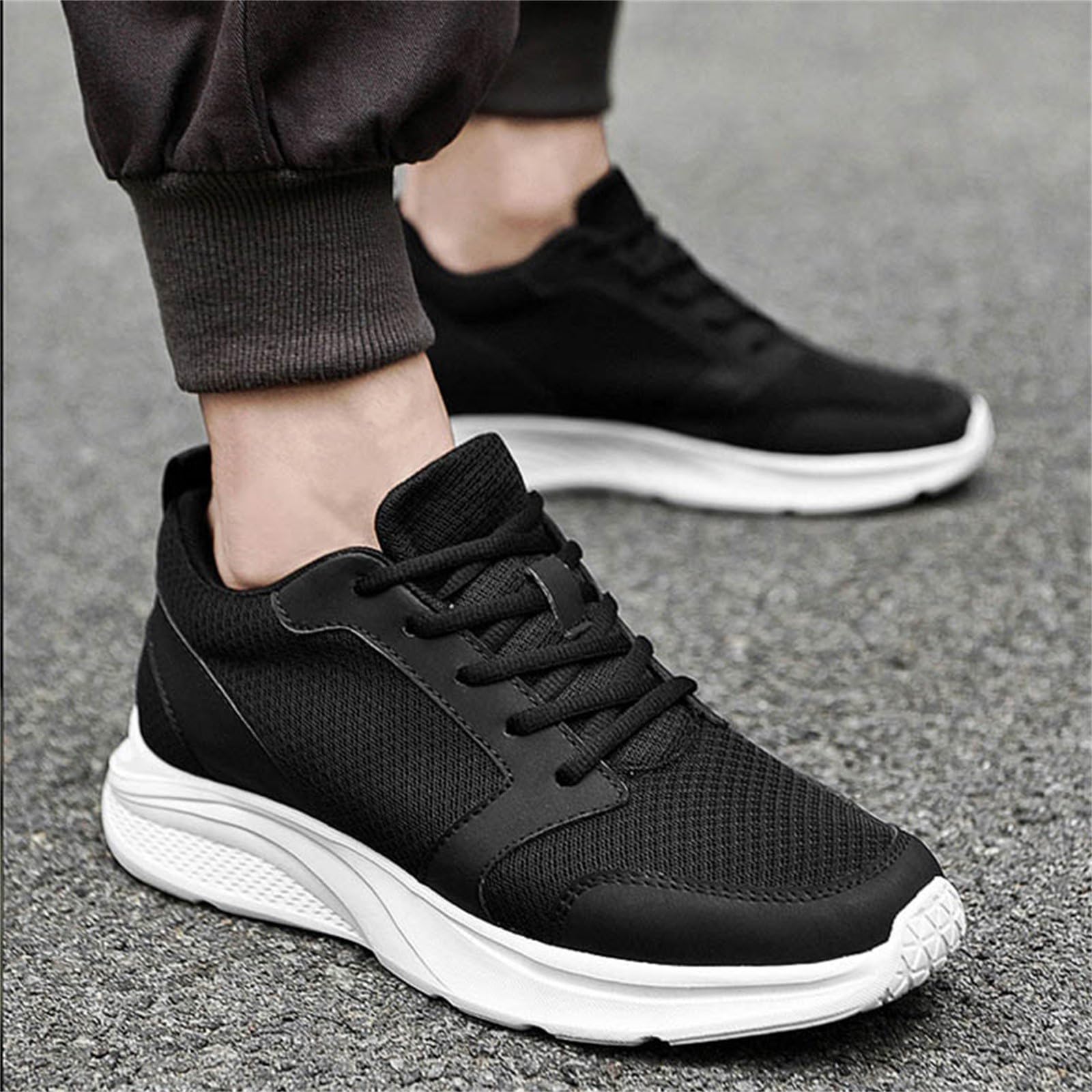 Zapatillas Hombre Running Zapatillas Trail Running Gym Calzado Hombres Gimnasio Andar De Correr Runing Deportivas Negras Zapatos Deporte Shoes Antideslizante Sapatilhas Corrida 46 Fitness Mens