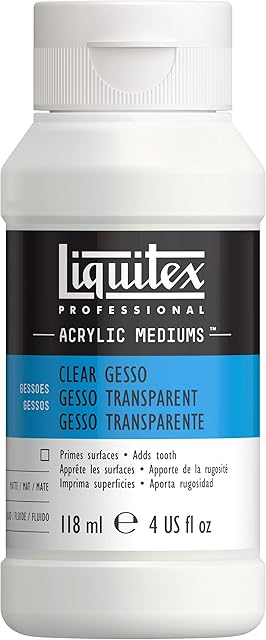 Liquitex Professional Clear Gesso Surface Prep Medium, 118 ml