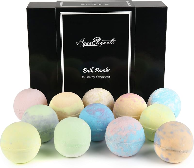 Aqua Elegante Bombas de Banho, Conjunto com 12 Unidades