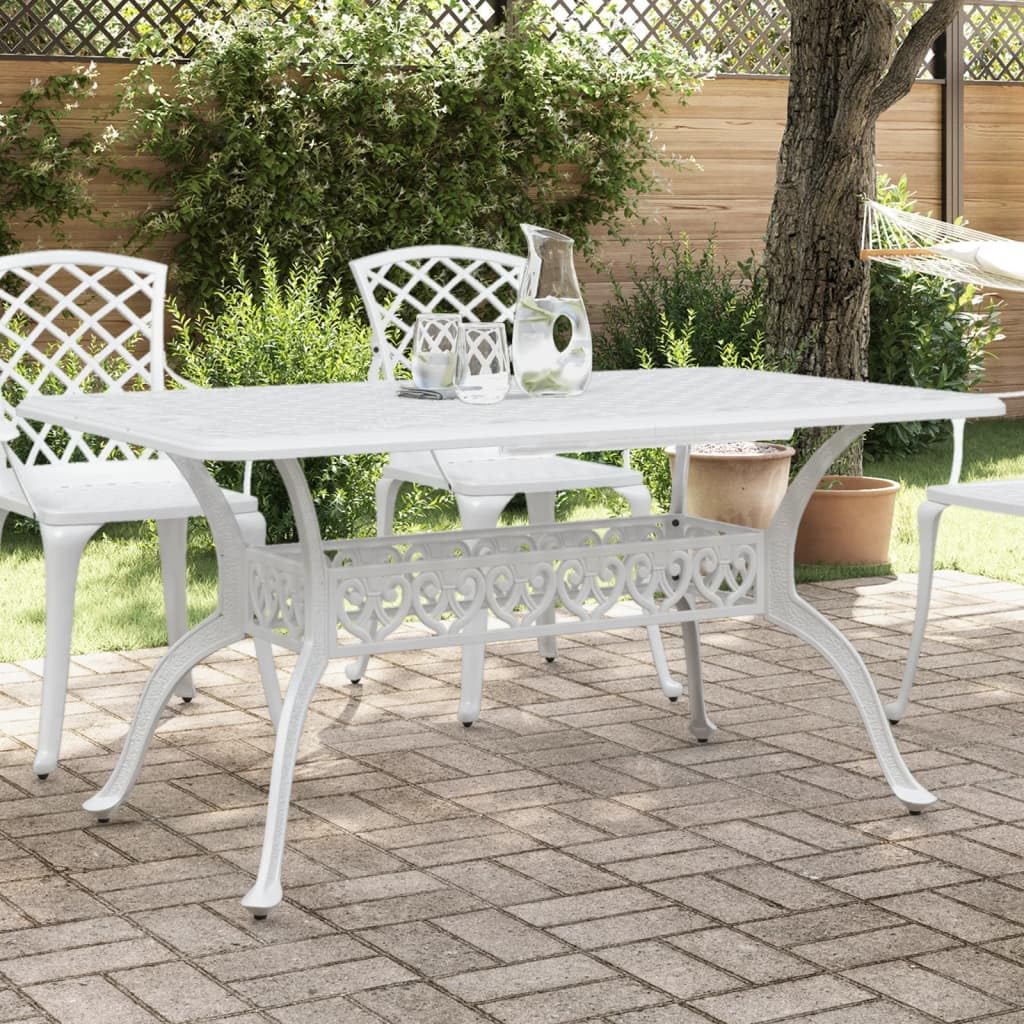 KCCKOM Patio Table White 59.1