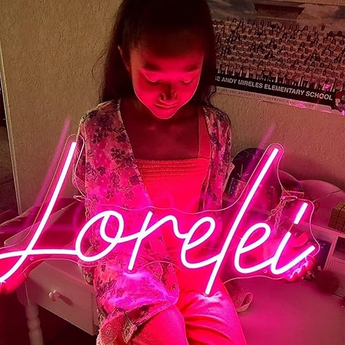 Miniatura 7 de Letreros de neón personalizados para decoración de pared, letreros de luz LED de neón rosa grande, decoración estética, habitación, habitación,