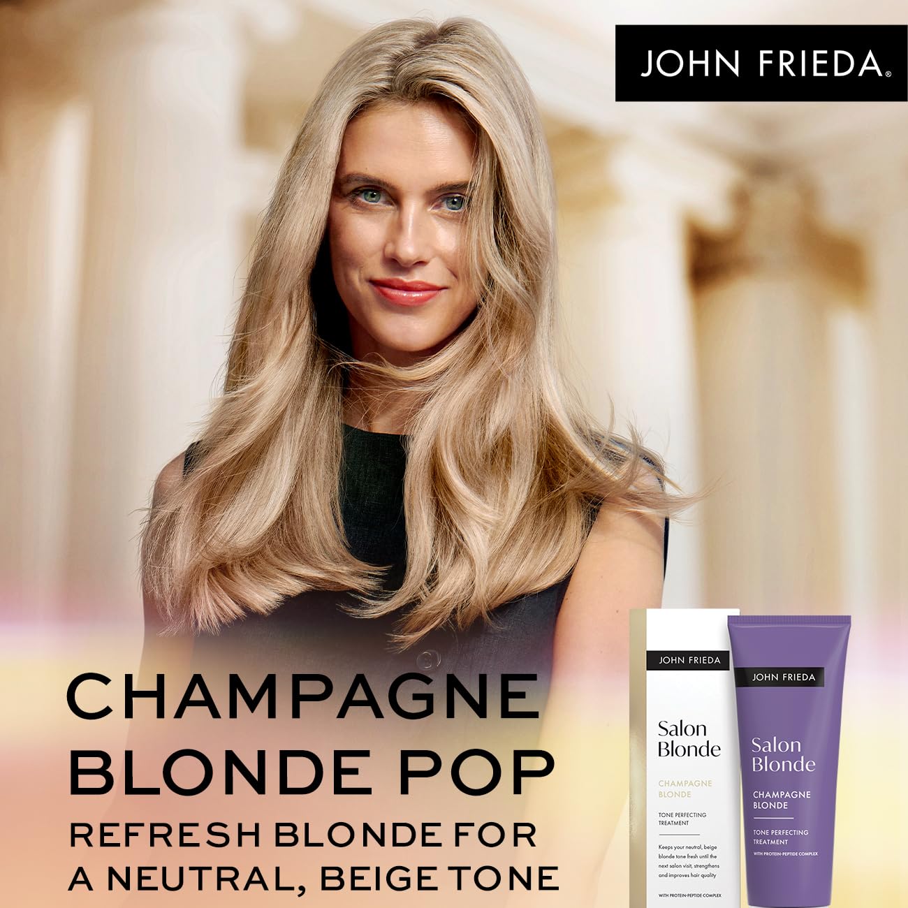 John Frieda Salon Blonde Tone Perfecting Treatments Champagne 120ml, white - Image 4