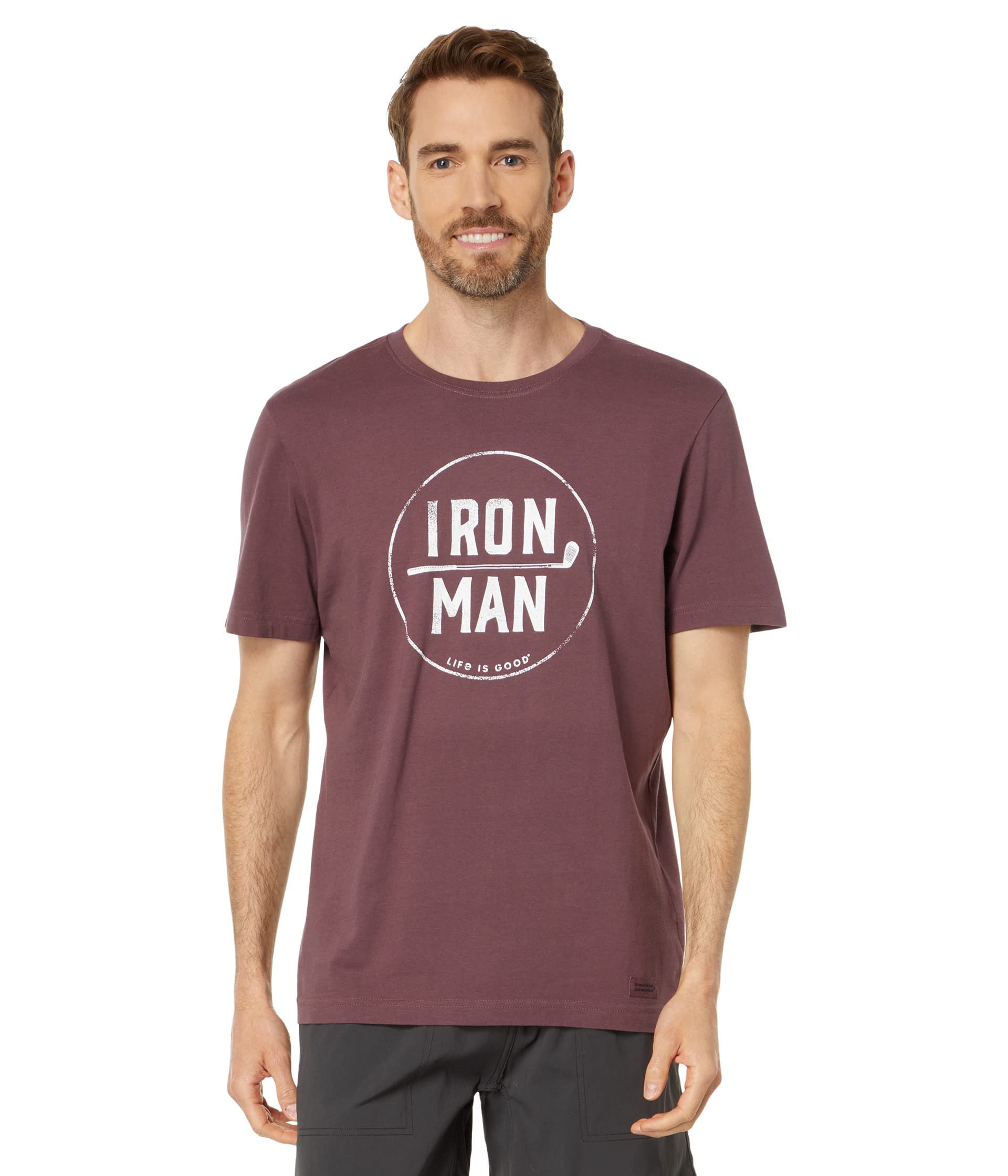 T-shirt de golf homme Iron Man Crusher en coton robuste et respirant pour le sport, taille S - 4