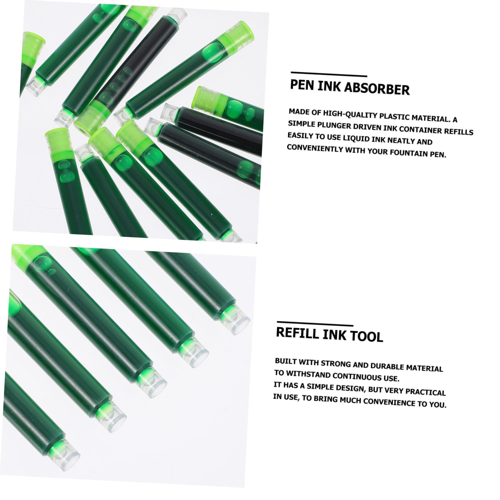 NUOBESTY 150pezzi Ricariche Per Stilografiche Di Inchiostro Cancellabile Per Pratica Calligrafica Compatibile Con Converter e Assorbitori Di Inchiostro Materiale Premium e Design Leggero