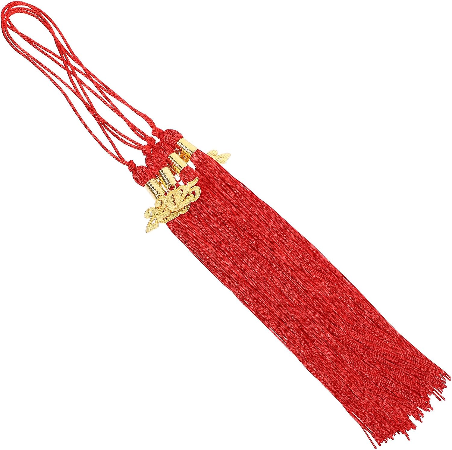 POPETPOP 4pcs Graduation Cap Tassels Accessories Red Hanging Pendants Academic Graduation Ornaments for Ceremony Decorations