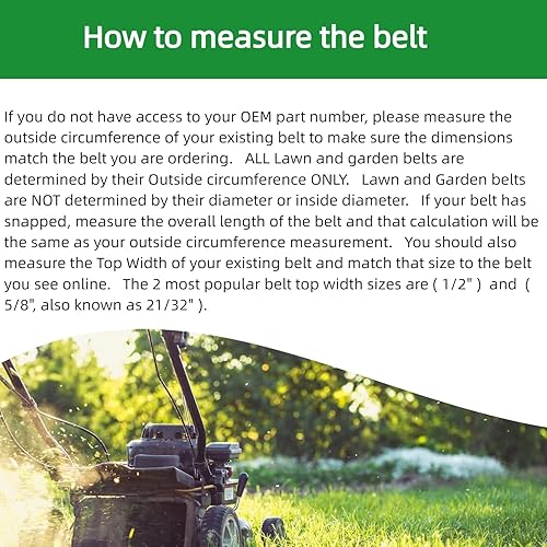 Miniatura 8 de Correa de transmisión Tansmission de 12 pulgadas x 78 pulgadas fabricada con Kevlar para MTD Cub Cadet 954-0461 754-0461 754-04165 LT1045 LT1046