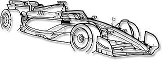 Xedatric F1 Race Metal Wall Art - Formula 1 Speed-Themed Silhouette Sculpture for Garage, Man Cave, Living Room - Unique Gift for Racing Fans
