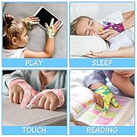 Vista 7 de Janmercy 16 Piezas Protector para Dejar de Chuparse el Dedo para Niños Guantes Masticables Transpirables Protector de Pulgar para Morderse las Uñas