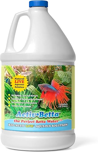 Activ Betta Bio-Activ Solución acuosa viva – 1 galón – Ciclismo instantáneo de acuarios, fórmula desnitrificante y oligoelementos para tanques