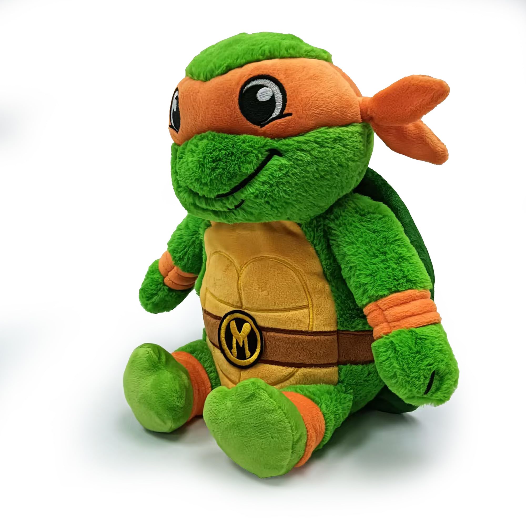 Pluszowa maskotka Michelangelo z Wojowniczych Żółwi Ninja, podgrzewana w kuchence mikrofalowej, z obciążeniem, delikatnie pachnąca francuską lawendą - kolor pomarańczowy.