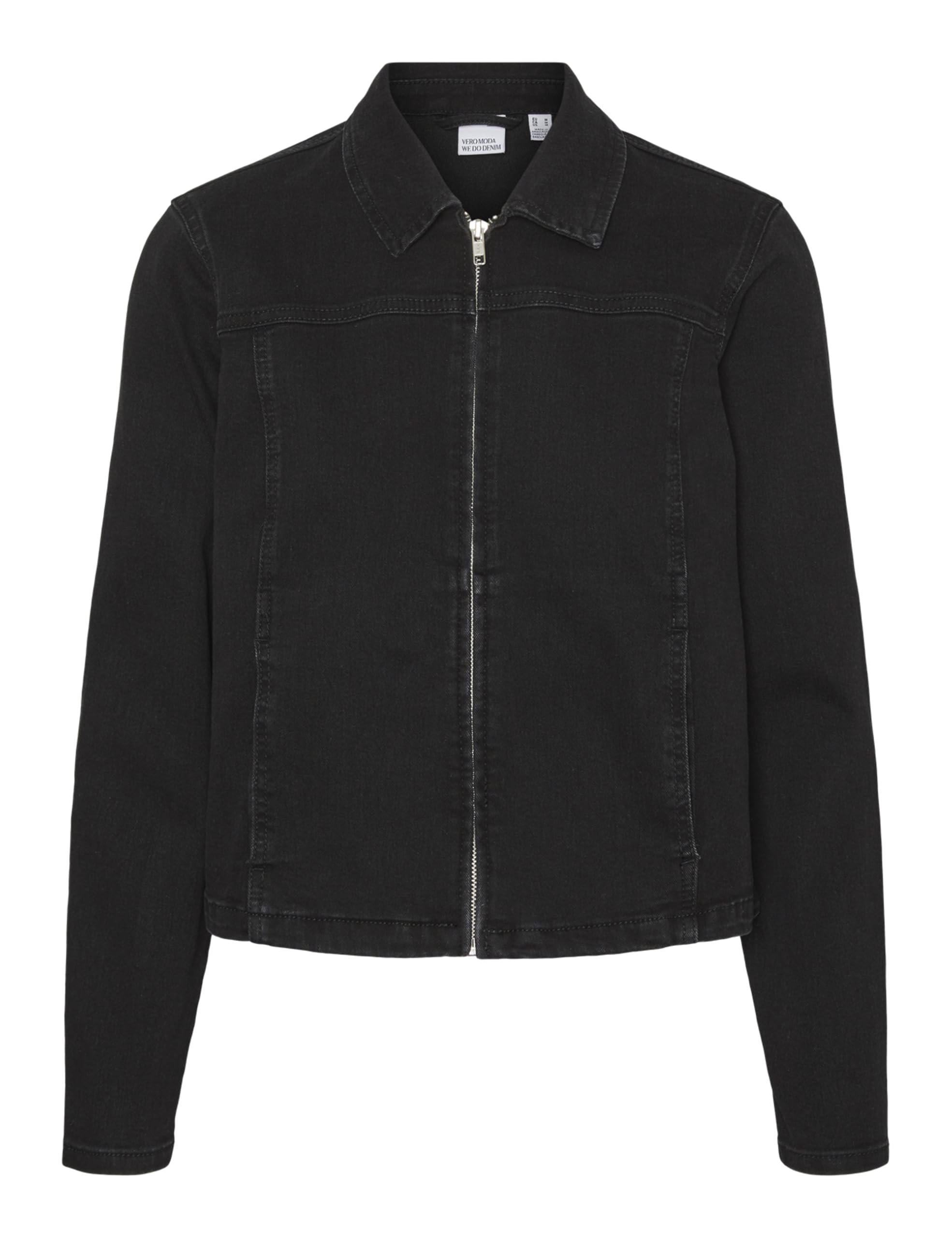 VERO MODA Women's Denim Jacket, black denim, XS