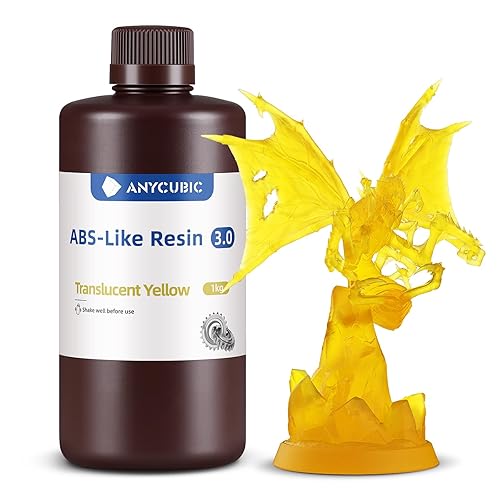 ANYCUBIC Resina tipo ABS 3.0, Resina de impresora 3D mejorada de 14K con resistencia y dureza mejoradas, alta precisión, bajo olor, amplia