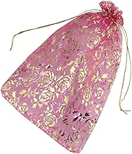 DNY – 50 Pcs Potli Bags, Organza Pouches 6x8 Inches with Drawstring Small Potli Bags for Return Gifts for Wedding| Party |Baby Shower| Dry Fruit Pouches (Purple)